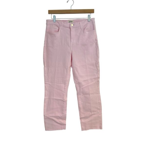 L'AGENCE Sada High Rise Cropped Soft Pink Ankle Jeans, Size 29 NWT - Picture 3 of 11